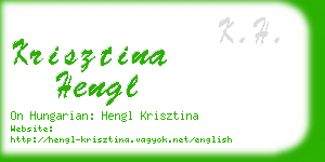 krisztina hengl business card